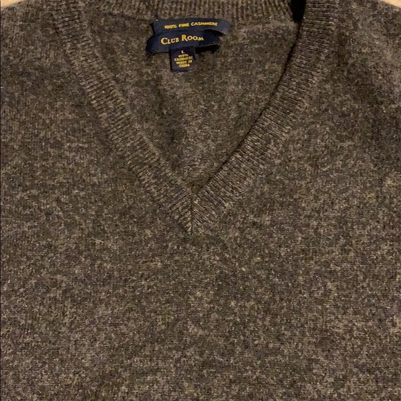 Club Room Cashmere Grey Sweater - Picture 3 of 6